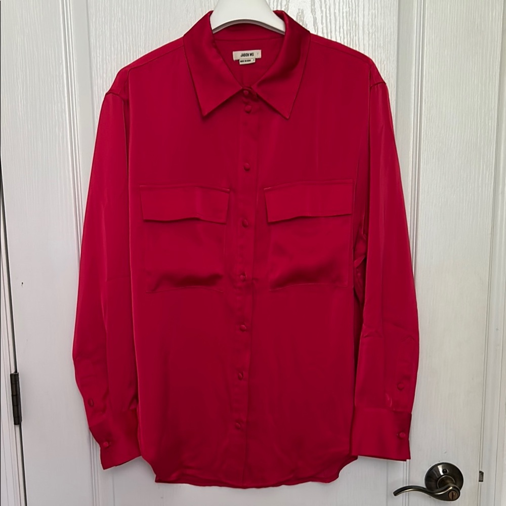Jason Wu Button up Shirt Blouse Classic Long Sleeve